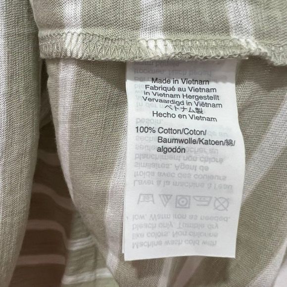 Madewell Whisper 100% Cotton Tank Top Size XS Striped Casual V-Neck Pocket L1549 - Picture 7 of 7